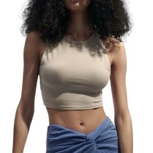 GUC Tan Cropped Zara Tank